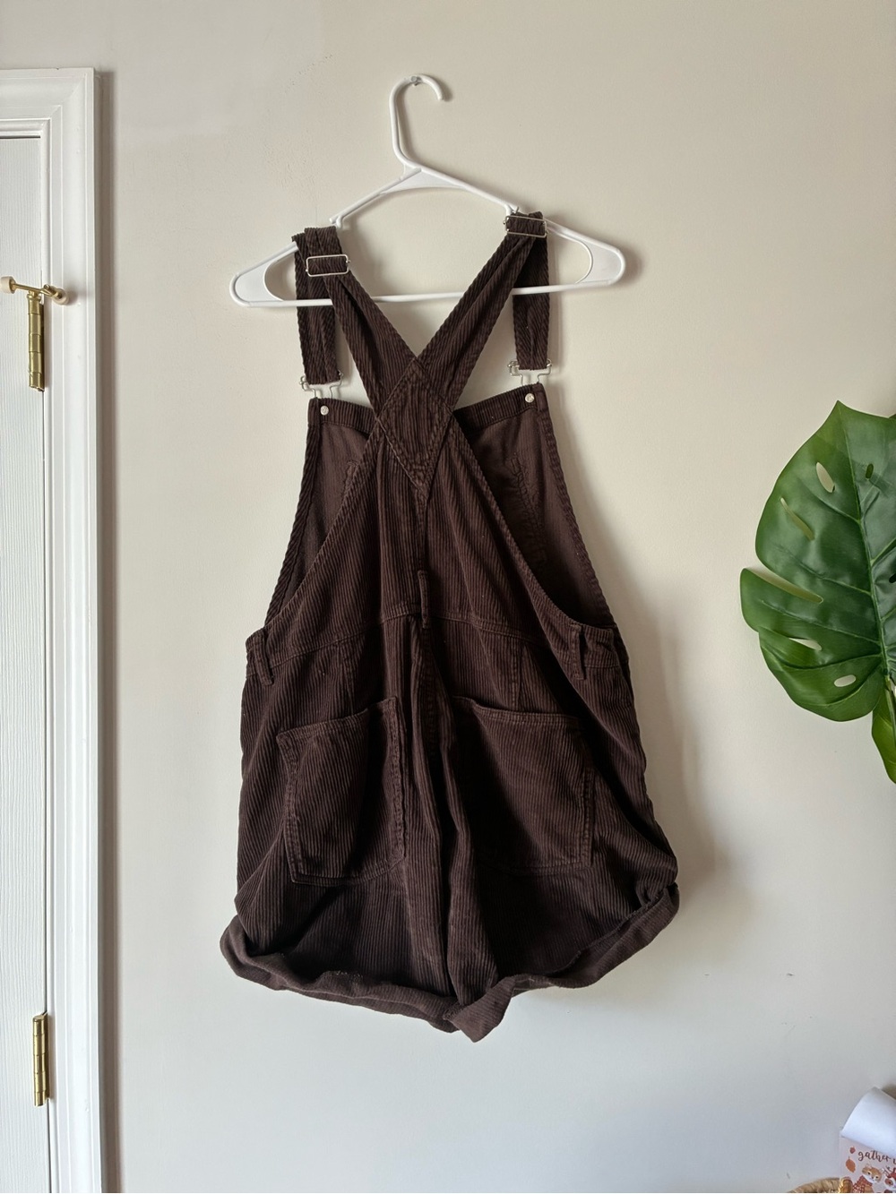 Free People (We The Free) Ziggy Brown Corduroy Overalls - Picture 5 of 5